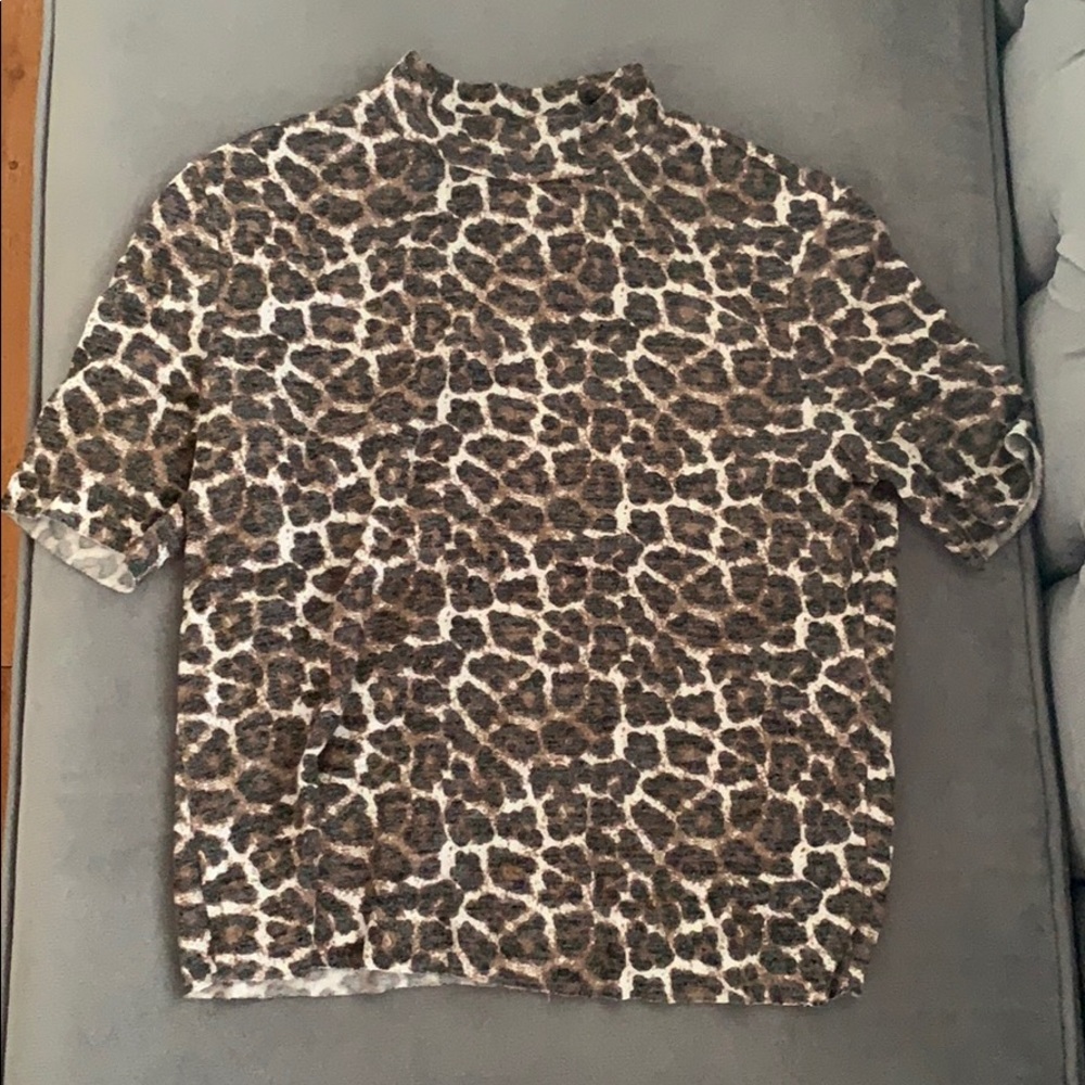 Zara leopard shirt